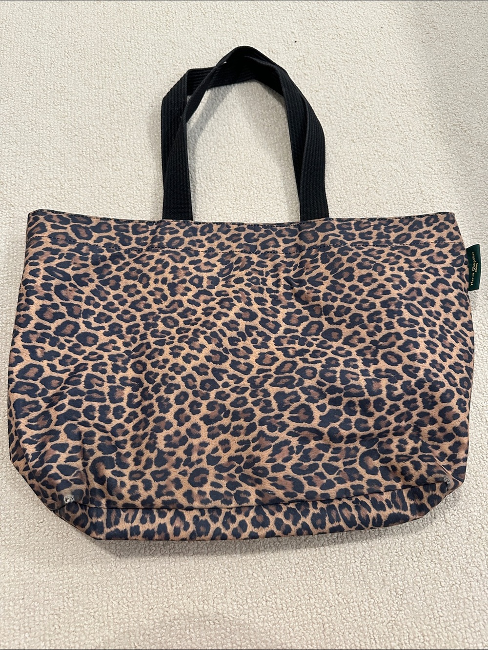 Herve Chapelier Tote Bag Leopard Print